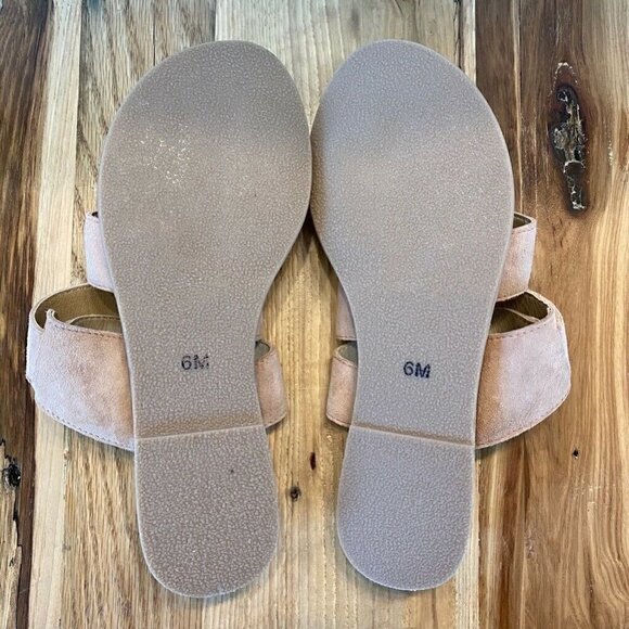 Matisse Good Time Flat Sandals Beige Suede 6 - Picture 7 of 9